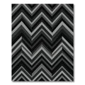 Monochromatic Chevron Zig Zag Composition Rug
