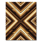 Bold Earthy Zigzag Chevron Rug
