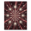 Crimson Starburst Radiant Pearl Radiance Rug