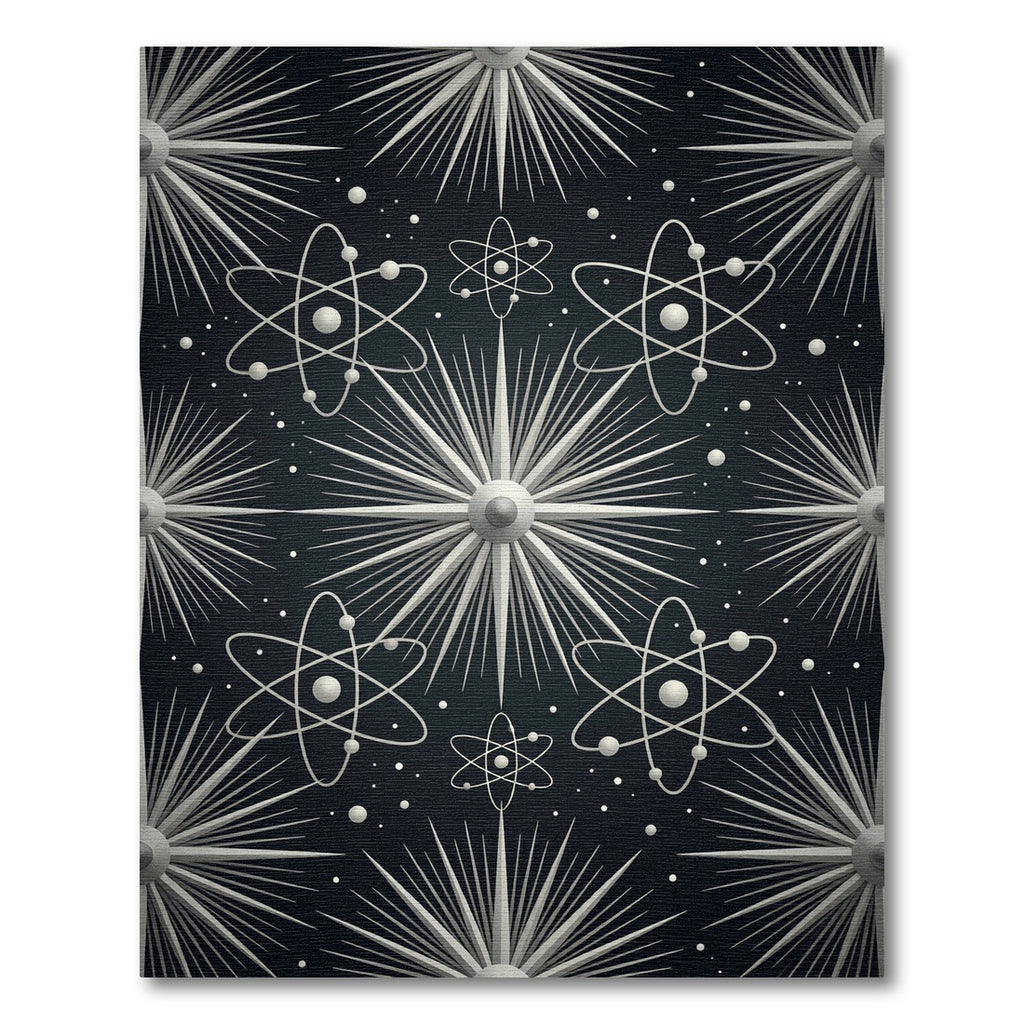 Atomic Starburst Mid Century Orbit Rug