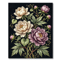 Cream and Pink Peony Garden Bloom Rug