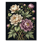 Cream and Pink Peony Garden Bloom Rug