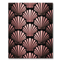 Art Deco Rose Gold Scallop Shell Rug