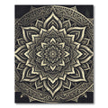 Monochrome Intricate Mandala Flourish Rug
