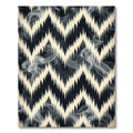 Contrasting Monochrome Zigzag Smoke Graphic Rug