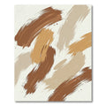 Abstract Earthy Tone Brush Stroke Rug