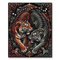 Bold Orange Black Tiger Duo Aura Rug