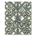 Botanical Lattice Meadow Floral Trellis Rug