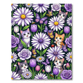 Whimsical Kittens Butterfly Garden Bloom Rug