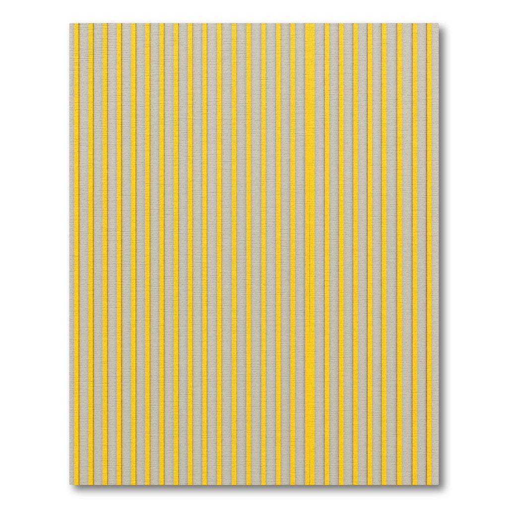 Minimalist Sunny Yellow Vertical Stripe Rug