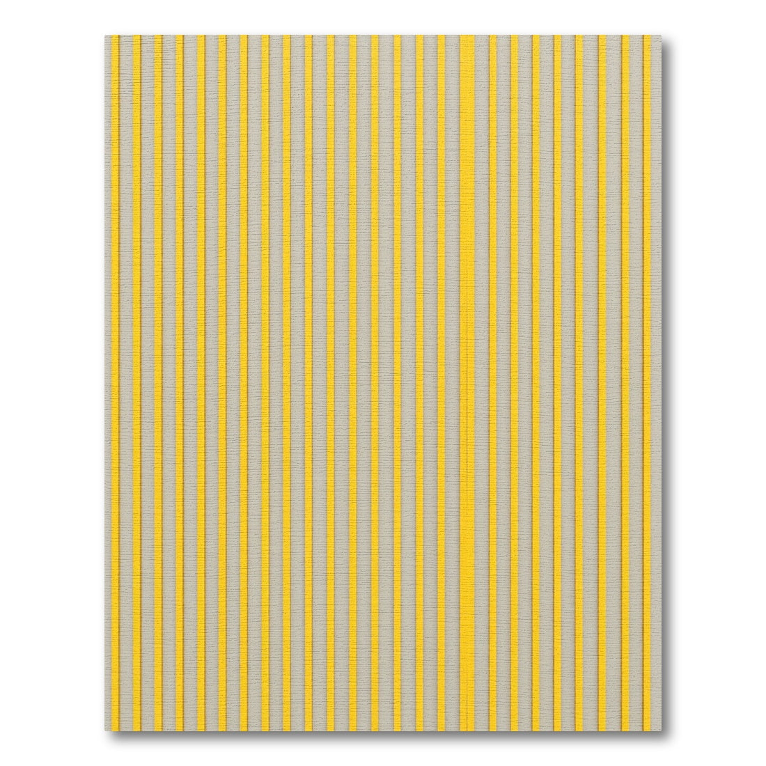 Minimalist Sunny Yellow Vertical Stripe Rug