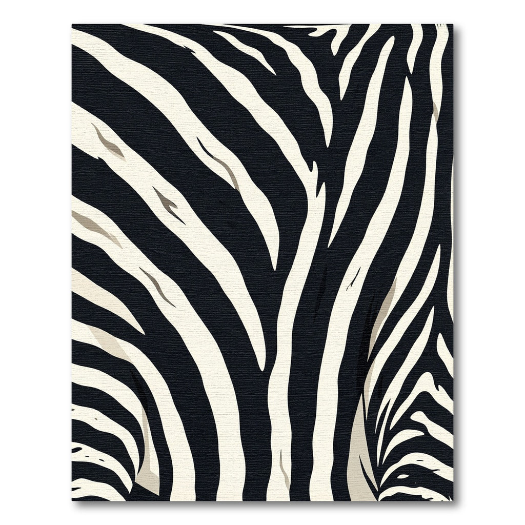 Bold Black Zebra Stripes Rug