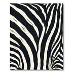 Bold Black Zebra Stripes Rug