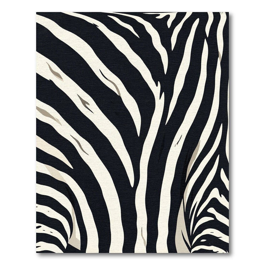 Bold Black Zebra Stripes Rug