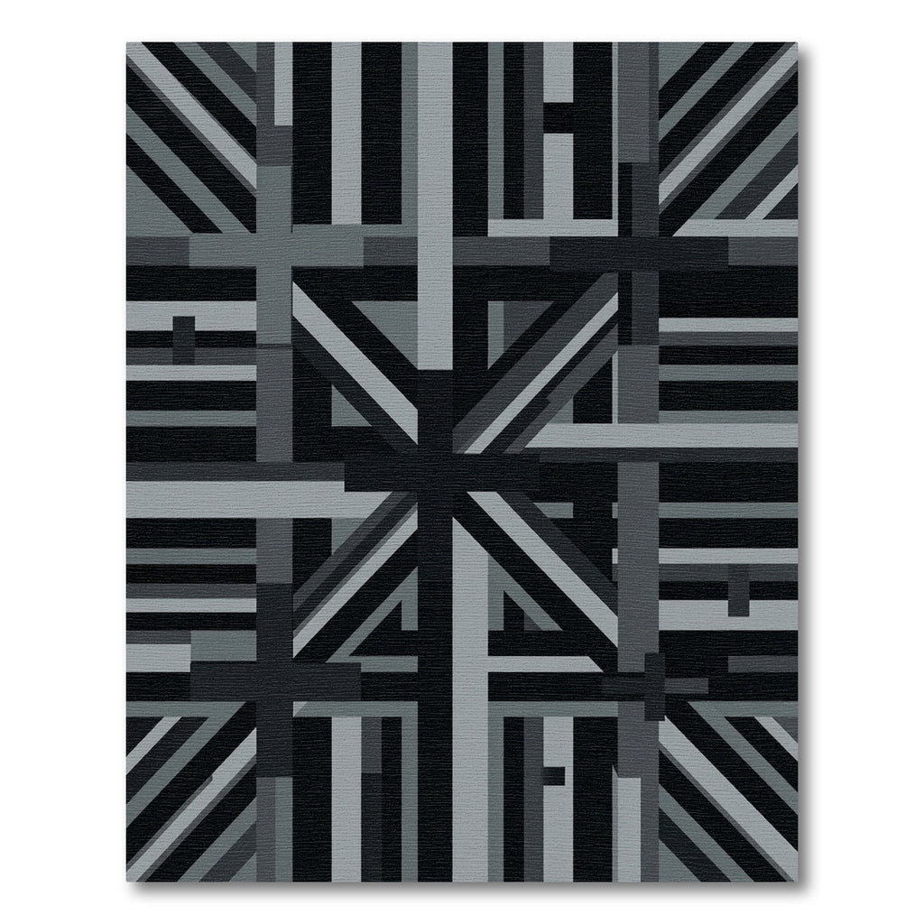 Monochromatic Intersecting Geometric Stipes Rug