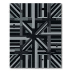 Monochromatic Intersecting Geometric Stipes Rug