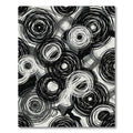 Monochromatic Abstract Interlocking Swirl Rug