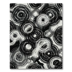 Monochromatic Abstract Interlocking Swirl Rug