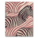 Muted Zebra Stripes Abstract Landscape Rug