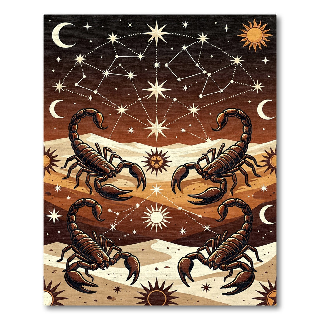 Celestial Scorpion Earthy Bronze Mystic Rug
