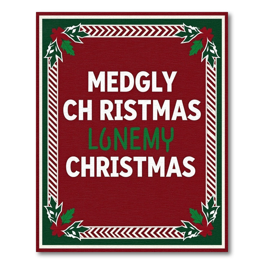 Merry Christmas Lonely Christmas Rug