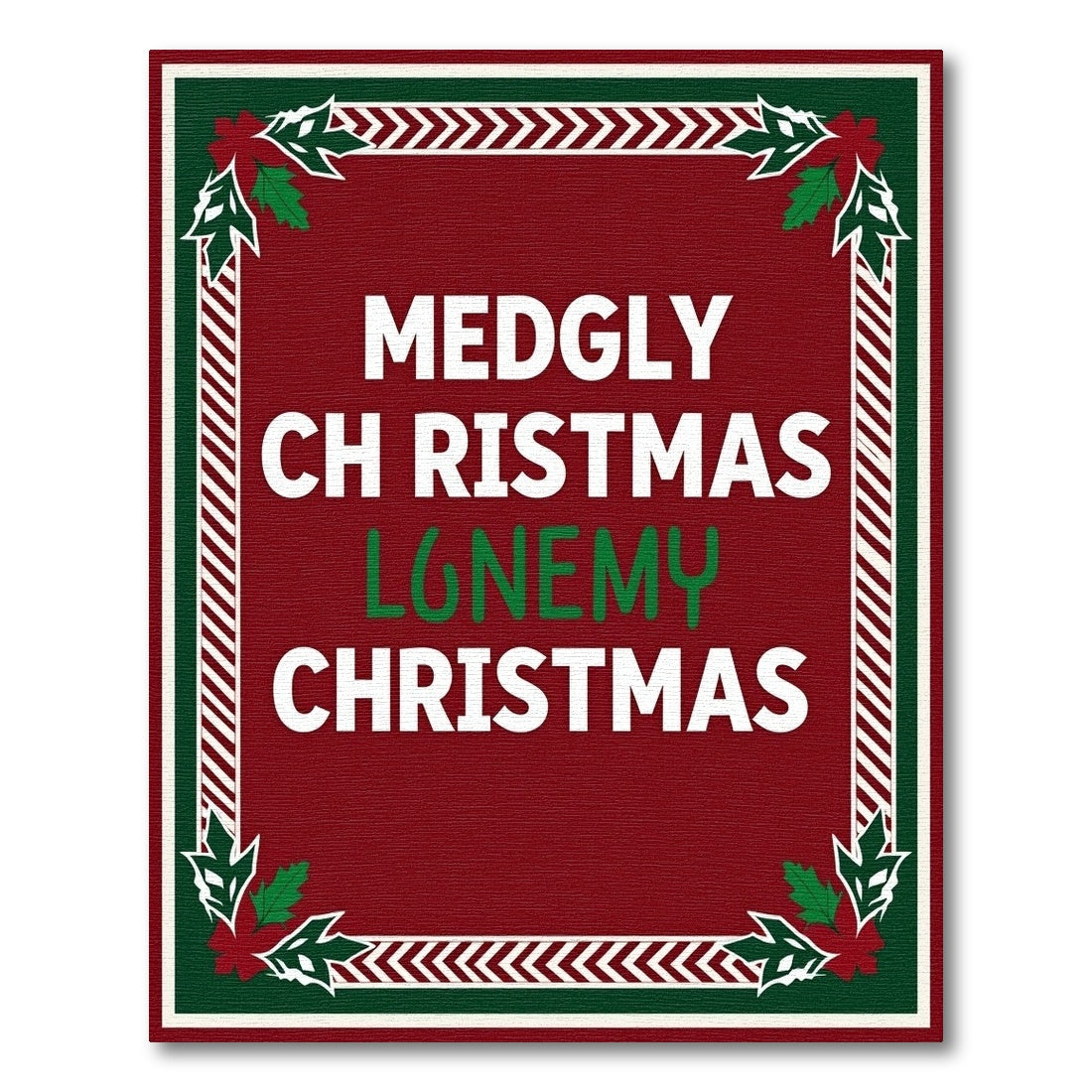 Merry Christmas Lonely Christmas Rug