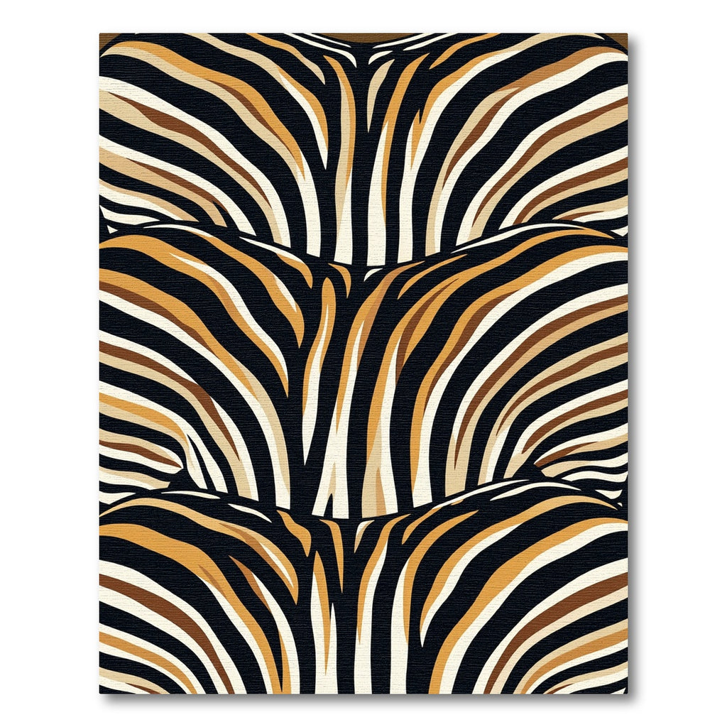 Bold Zebra Stripe Accent Rug