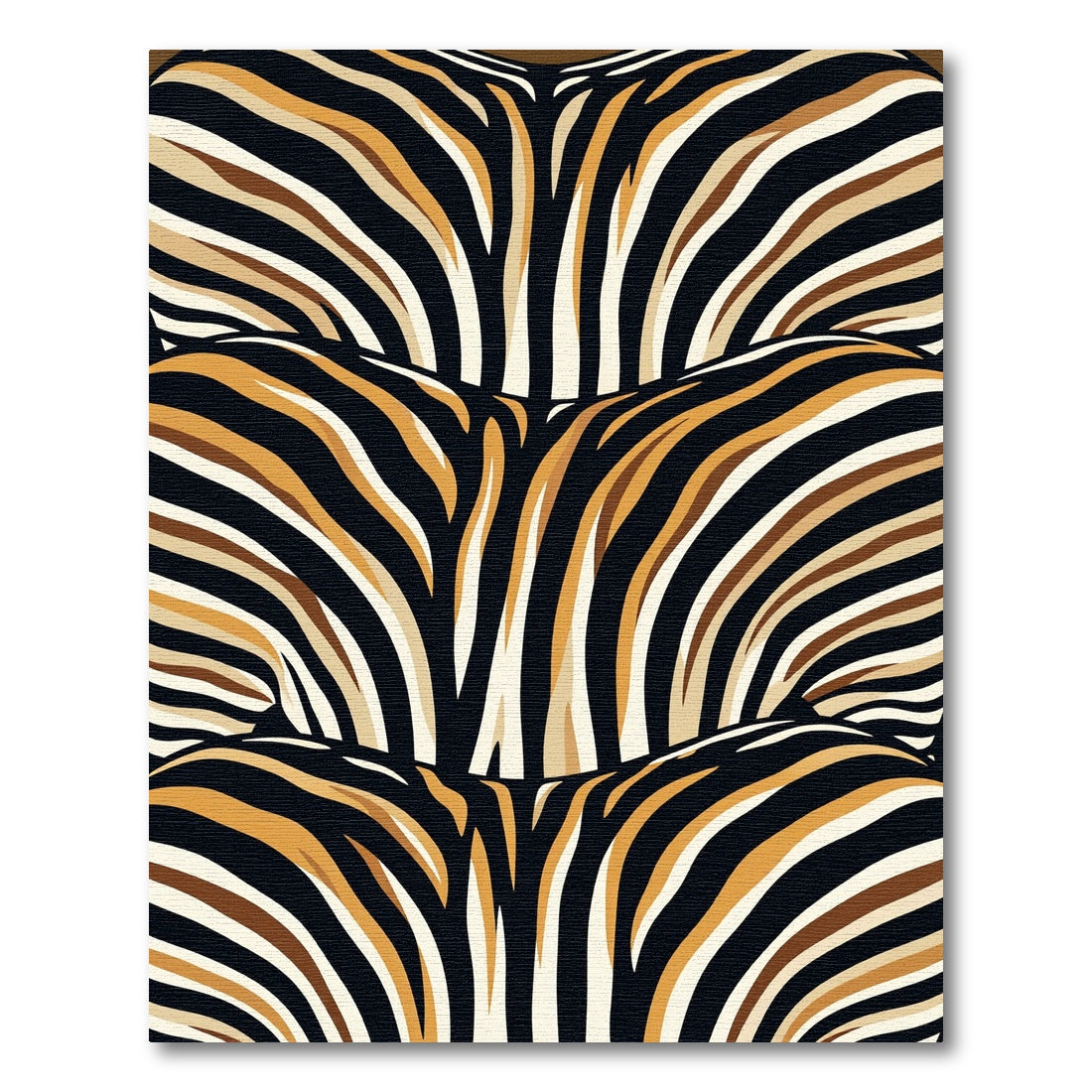 Bold Zebra Stripe Accent Rug