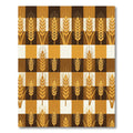 Harvest Gold Wheat Checkered Rug