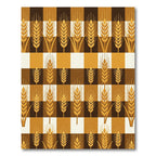 Harvest Gold Wheat Checkered Rug