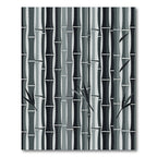 Monochromatic Bamboo Grove Silhouette Rug