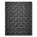 Sophisticated Gunmetal Gray Woven Texture Rug