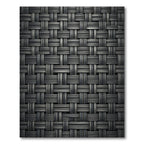 Sophisticated Gunmetal Gray Woven Texture Rug
