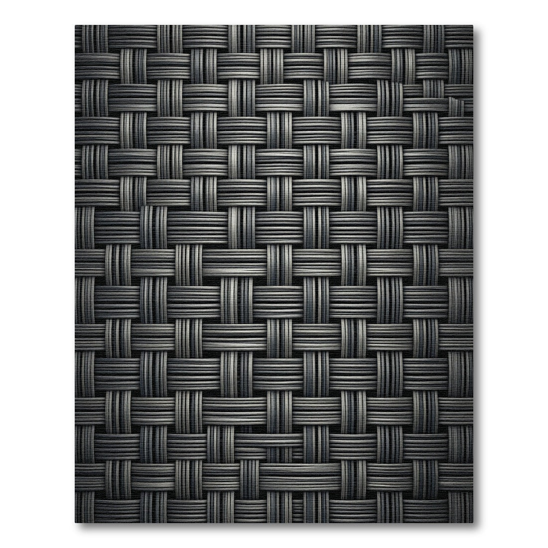 Sophisticated Gunmetal Gray Woven Texture Rug