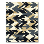 Geometric Arrow Flow Composition In Khaki Rug