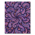 Vibrant Paisley Swirl Floral Art Rug