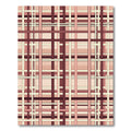 Muted Rose Plaid Grid Rug