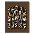 Modern Jaguar Stripe Graphic Accent Rug