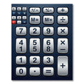 Modern Metallic Digital Calculator Grid Rug