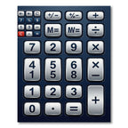 Modern Metallic Digital Calculator Grid Rug