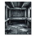 Gritty Concrete Splatter Abstract Rug