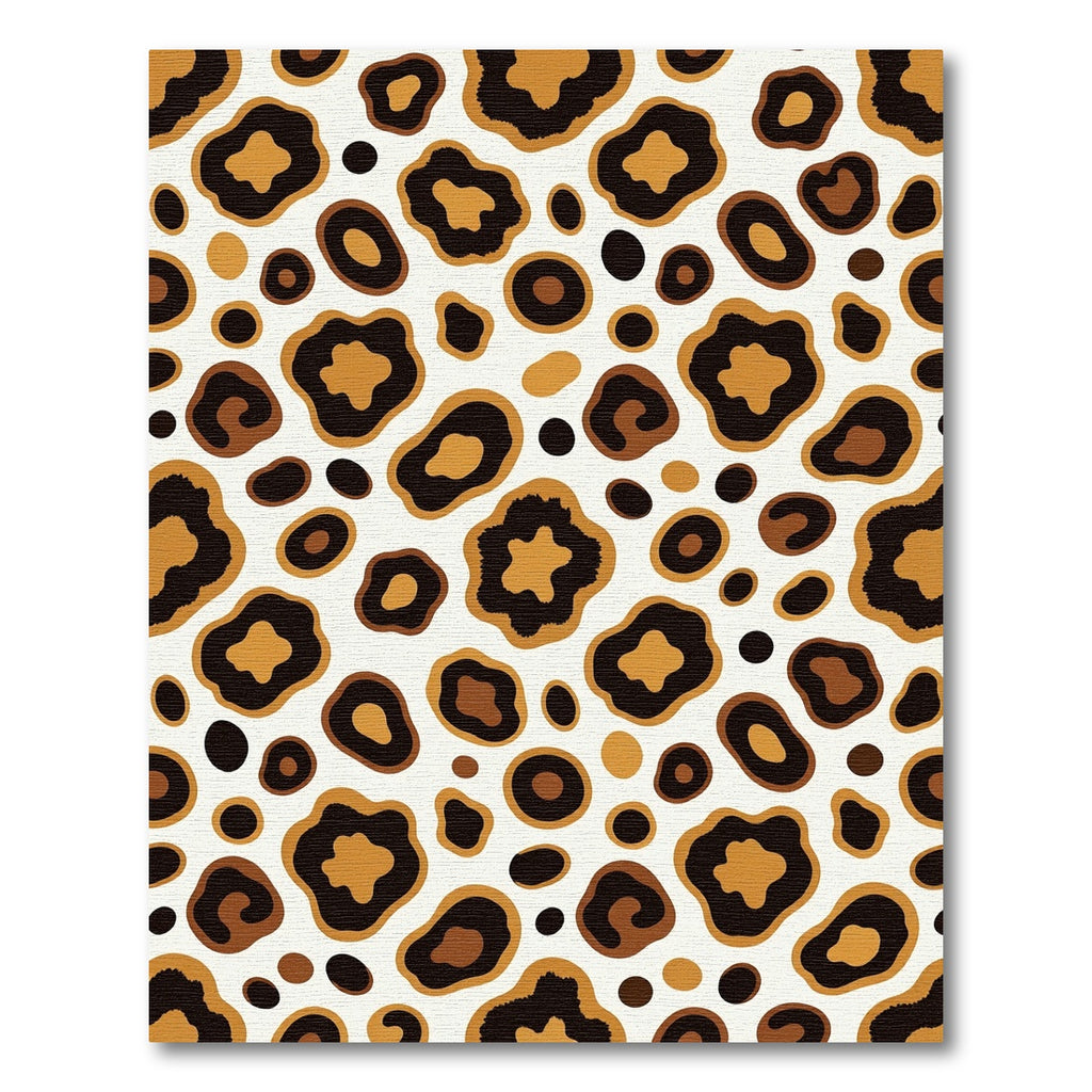 Chic Organic Leopard Spot Animal Earth Rug