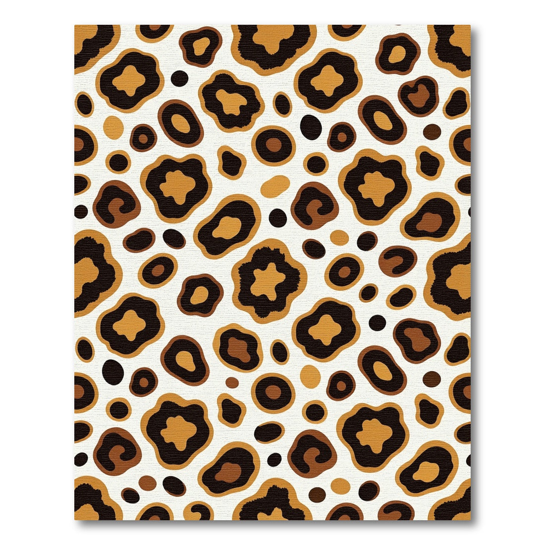 Chic Organic Leopard Spot Animal Earth Rug