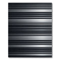 Minimalist Silver and Black Linear Striped Rug