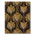 Luxury Gold Leopard Art Deco Rug