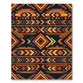 Geometric Sunset Amber Tribal Diamond Rug