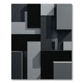 Monochromatic Geometric Stacked Blocks Rug