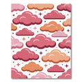 Pink Orange Cloud Sprinkle Array Rug