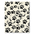 Monochromatic Animal Paw Scratch Accent Rug