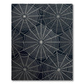 Silver Spiderweb Radial Net Rug